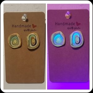 "Ugly Sweater" UV Reactive Handmade Earrings